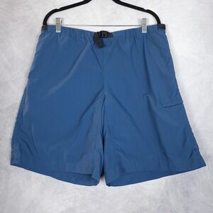 Vintage Patagonia Shorts Mens Large Blue Gi Nylon Hiking Elastic Waist Belted